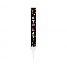 Fontanna party Sto Lat 12 cm/ 1 szt., czarne