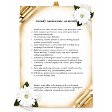 DYPLOM ZASADY ZACHOWANIA NA WESELU ŚMIESZNE ŚLUB-15