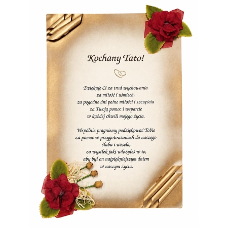DYPLOM PODZIĘKOWANIA KOCHANY TATO ŚLUB-8378