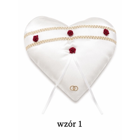 Poduszka atłasowa serce-8381
