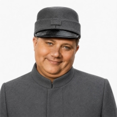 CZAPKA SZWEJKA FILCOWA WOJSKOWA Z  DASZKIEM