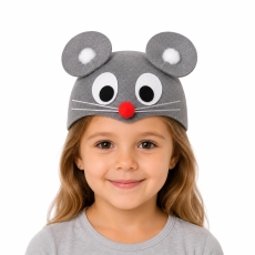 CZAPKA MYSZKA SZCZUREK SZARA MYSZKA MIKI-771