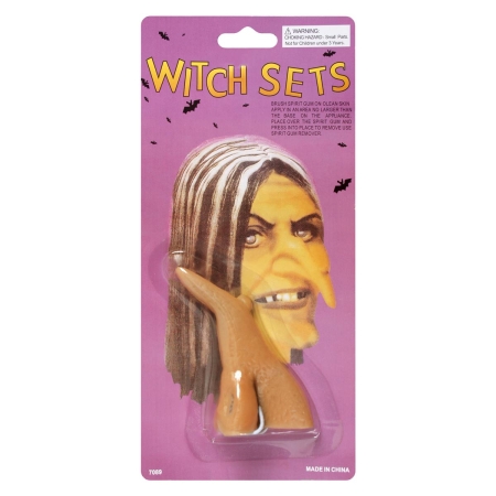 NOS  CZAROWNICY WIEDŹMY HALLOWEEN BABA JAGA-1050