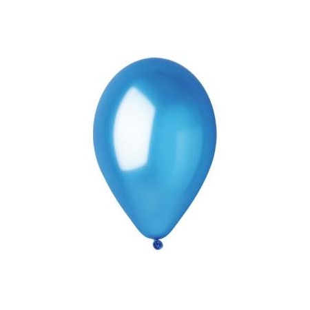 BALON NIEBIESKI 100szt.METALIZOWANY URODZINY PARTY