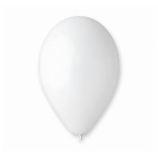 BALON BIAŁY PASTEL KOMUNIA ŚLUB URODZINY 100 SZT.