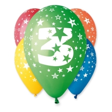 BALON Z NADRUKIEM CYFRY