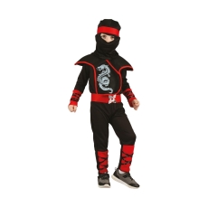 STRÓJ NINJA CZARNY 92/104 DRAGON WOJOWNIK
