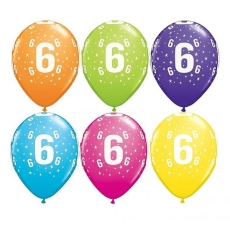 BALONY Z NADRUKIEM CYFRY