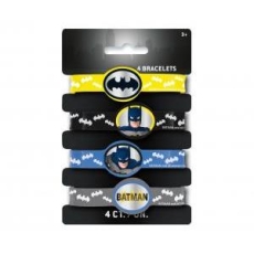 Bransoletki silikonowe BATMAN, 4 szt.