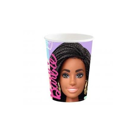 Kubeczki papierowe Barbie Sweet Life 250 ml, 8 szt