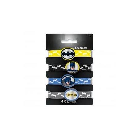 Bransoletki silikonowe BATMAN, 4 szt.