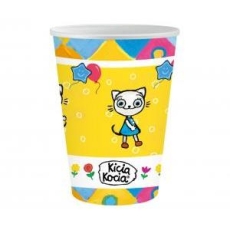 Kubeczki papierowe Kicia Kocia 250 ml, 6 szt