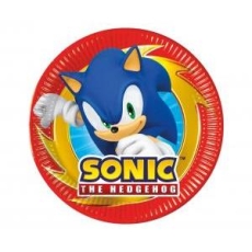 Talerzyki papierowe Sonic next generation 20cm 8sz