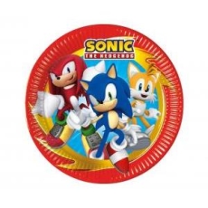 Talerzyki papierowe Sonic next generation 23cm 8sz
