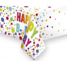 Obrus papierowy Happy Birthday 120x180 cm1 1szt.