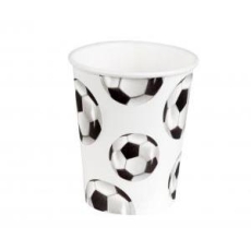 Kubeczki papierowe Football, 250 ml, 10 szt.