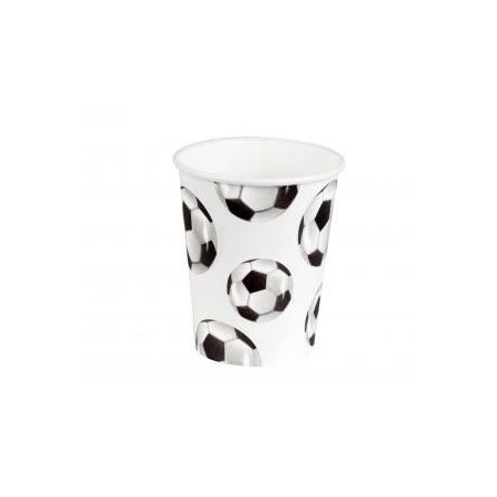Kubeczki papierowe Football, 250 ml, 10 szt.