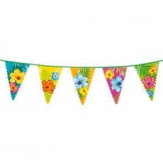 Banner z flagami Hibiscus Aloha Hawaje 6m