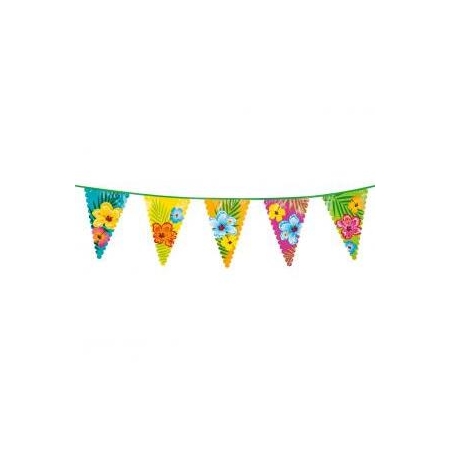 Banner z flagami Hibiscus Aloha Hawaje 6m