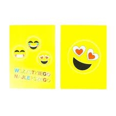 Zaproszenie na urodziny Uśmiechnięte emotikony 6sz