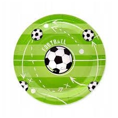 Talerzyk papierowy Football 7cali 6szt.
