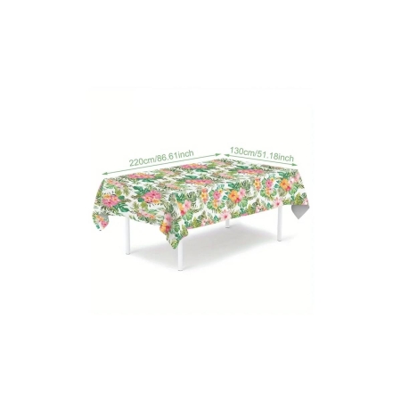 Obrus ALOHA Hawajski liście kwiaty-9301