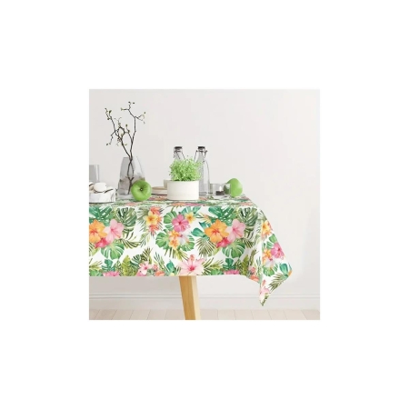 Obrus ALOHA Hawajski liście kwiaty-9303