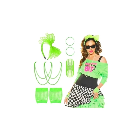 Zestaw 6-częściowy NEON zielony