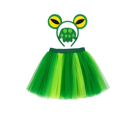 ZESTAW ŻABKA: OPASKA, RĘKAWICZKI, SPÓDNICZKA-9412