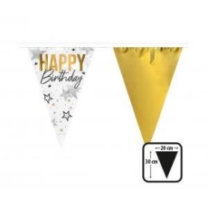 GIRLANDA FLAGI HAPPY BIRTHDAY, URODZINOWA 30x20 6m