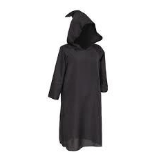 PELERYNA CZARNA Z KAPTUREM