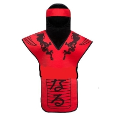 ZESTAW NINJA CZERWONY 3 CZĘŚCIOWY WOJOWNIK-5646