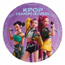 Talerzyki  ŁOWCZYNIE DEMONÓW K-POP  20cm 8szt