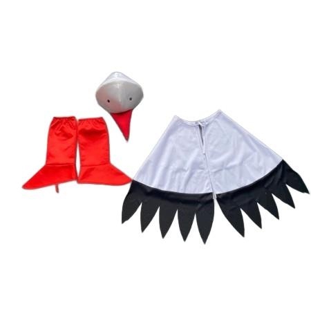 ZESTAW BOCIAN: CZAPKA, PELERYNA, NAKŁADKI