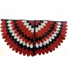 PELERYNA DZIĘCIOŁ BIAŁO-CZERWONO-CZARNA