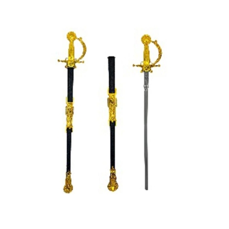 MIECZ ZŁOTY Z POCHWĄ PLASTIKOWY