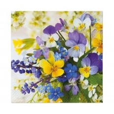 Serwetki papierowe Wiosenne kwiaty, 33x33 cm, 20 s
