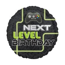 Balon foliowy 18" CIR - Level Up Birthday