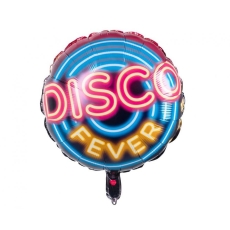 Balon foliowy Disco Fever, dwustronny, 45cm