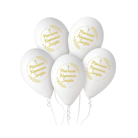 Balony 12", "Pierwsza Komunia Święta" 25szt