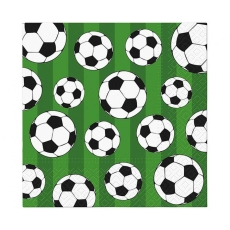 Serwetki papierowe Piłka nożna, 33x33 cm, 20 szt.
