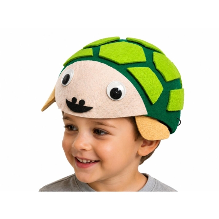CZAPKA ŻÓŁW FILCOWA NINJA FRANKLIN TUPTUŚ BAJKA-7862