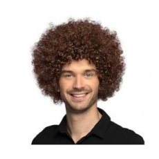 Peruka Afro, brązowa