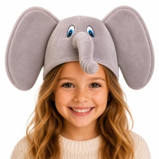 CZAPKA SŁOŃ DUŻE USZY MADAGASKAR SAFARI ZOO CYRK-2765