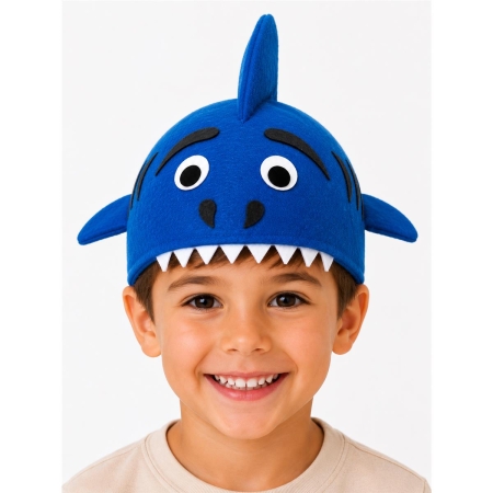 CZAPKA REKIN NIEBIESKI BABY MAŁY SHARKMORZE-9962