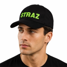 CZAPKA Z DASZKIEM STRAŻ CZARNA POŻAR STRAŻAK -4100