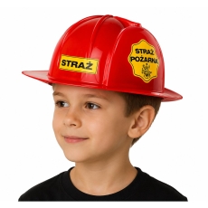 KASK STRAŻACKI Z POLSKIM NAPISEM POŻAR OGIEŃ -1074